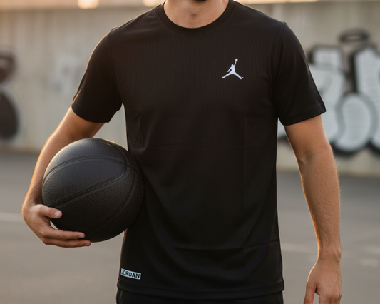 Boys' Black Jordan T-Shirt – Premium Quality | Breathable Sportswear