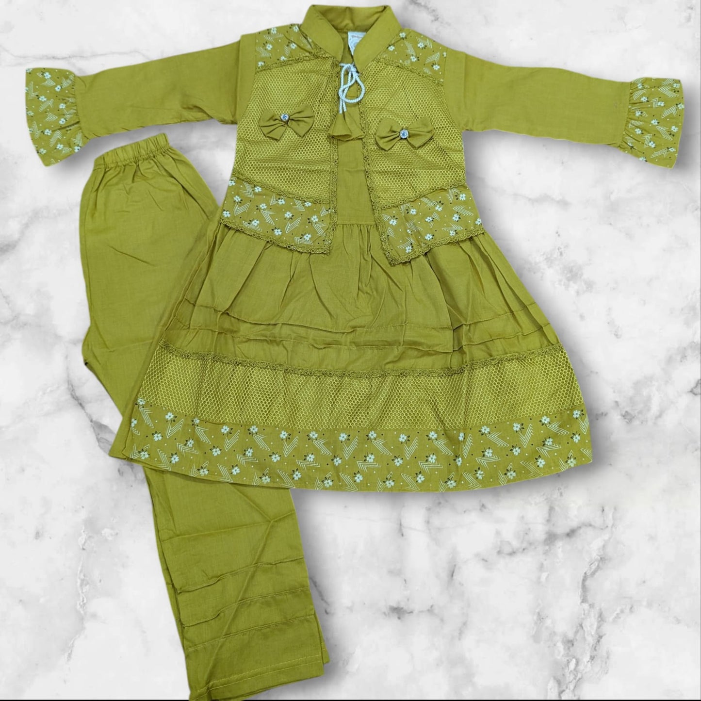 Stylish Girls Ethnic Kurti Pant Set | Festive & Daily Wear