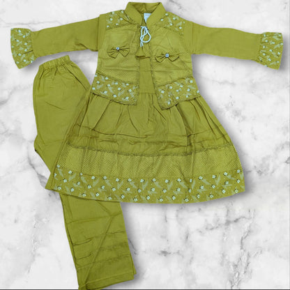 Stylish Girls Ethnic Kurti Pant Set | Festive & Daily Wear