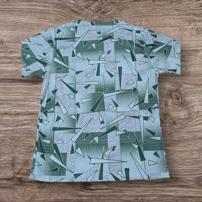 Boys' Summer Co-ord Set – Green Abstract Print | Soft & Breathable Fabric