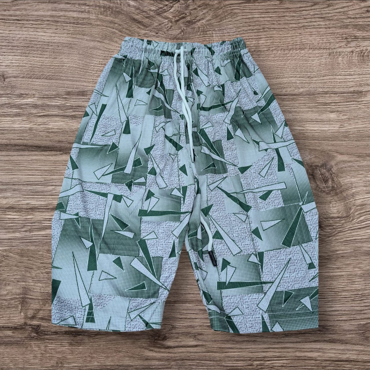 Boys' Summer Co-ord Set – Green Abstract Print | Soft & Breathable Fabric