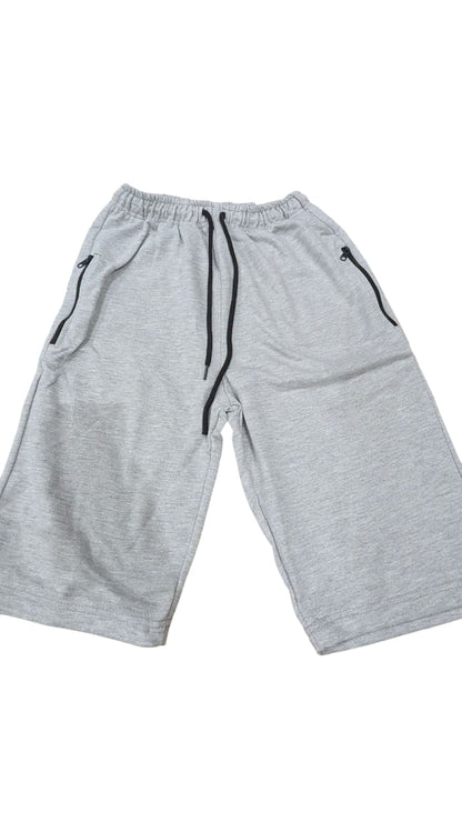 Men’s Casual Shorts with Zipper Pockets – 2- Color(Black & Grey)