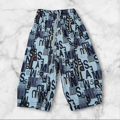 Boys' Stylish Summer Co-ord Set – Black & White Graphic Print | Soft & Breathable